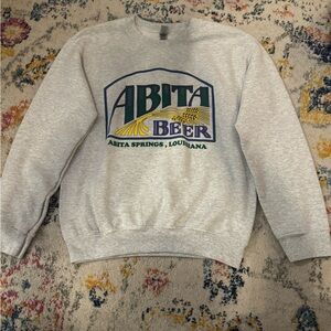 Women’s Abita Brewery Crewneck Sweatshirt (Mardi Gras colors)